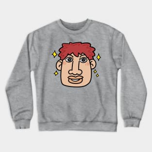 red hair guy is happy when see you Crewneck Sweatshirt